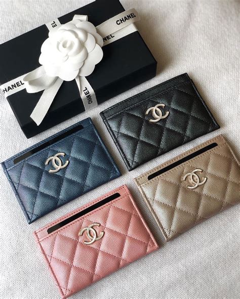 chanel card holder beige|Chanel card holder hk price.